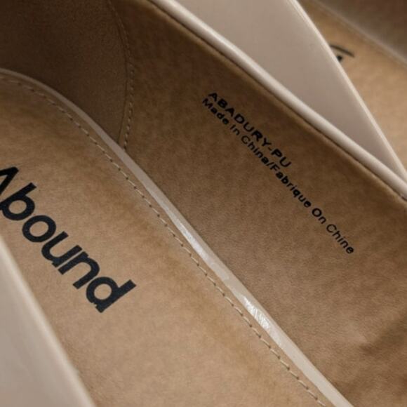 Abound Abadury Block Heel Pointed Toe Pump Women's Beige Size US11M EU42 - Picture 7 of 11